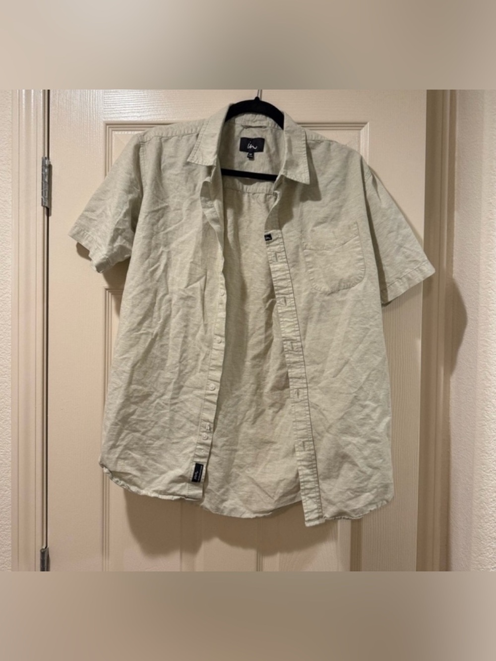 Zumiez The Underachievers Light Green 100% Cotton Button Down Shirt Men’s Size M